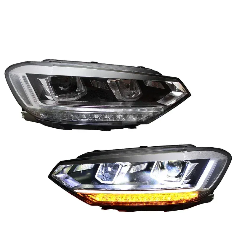 Фары передние LED с ходовыми огнями для VW Touran L (2016-2020), комплект, комплект, FT Carlight Carlight — фото 6