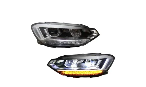 Фары передние LED с ходовыми огнями для VW Touran L (2016-2020), комплект, комплект, FT Carlight Carlight — фото 6