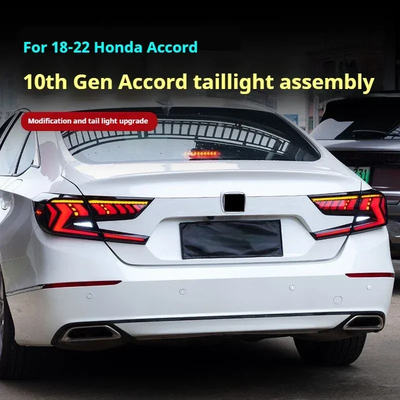 Задние LED-фонари динамический поворотник для Honda Accord 10 (2018-2022), комплект, комплект, FT Carlight Carlight — фото 2
