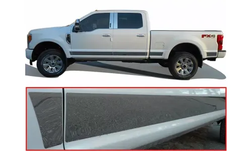 Ford Superduty Crew 17-20 нержавеющая полированная хромированная отделка двери-качалки 12 шт — фото 1