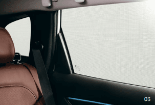 Солнцезащитные шторки Renault Koleos 2017-, задние боковые стекла, оригинал — фото 1