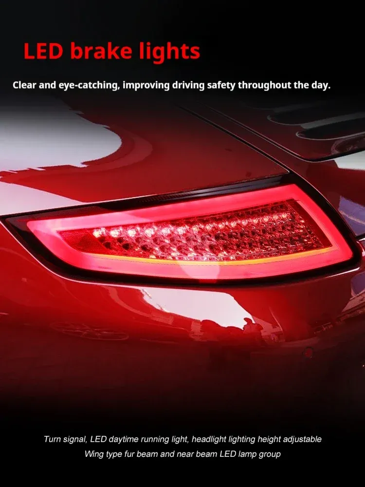 Задние LED-фонари динамический поворотник для Porsche 911 997.1 (2005-2008), комплект, комплект, FT Carlight Carlight — фото 5