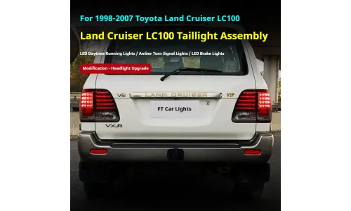 Задние LED-фонари динамический поворотник для Toyota Land Cruiser 100 (1998-2007), комплект, комплект, FT Carlight Carlight — фото 5