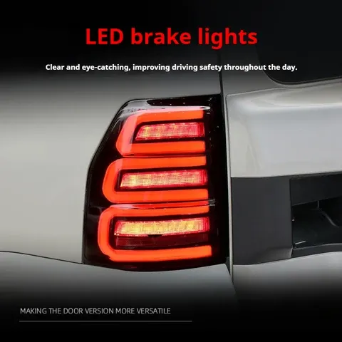 Задние LED-фонари динамический поворотник для Mitsubishi Pajero (2006-2020), комплект, комплект, FT Carlight Carlight — фото 4