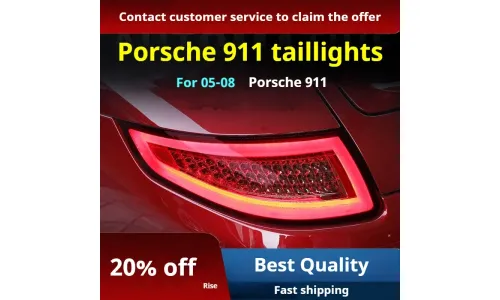 Задние LED-фонари динамический поворотник для Porsche 911 997.1 (2005-2008), комплект, комплект, FT Carlight Carlight — фото 3