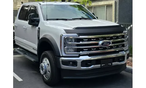 Текстурированный черный дефлектор защиты капота AVS для Ford F250 F350 23–24 годов выпуска — фото 1