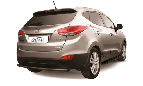 Защита заднего бампера d57 Arbori черн. для HYUNDAI ix35 2010-2015 / Хендай ИХ35 — фото 1