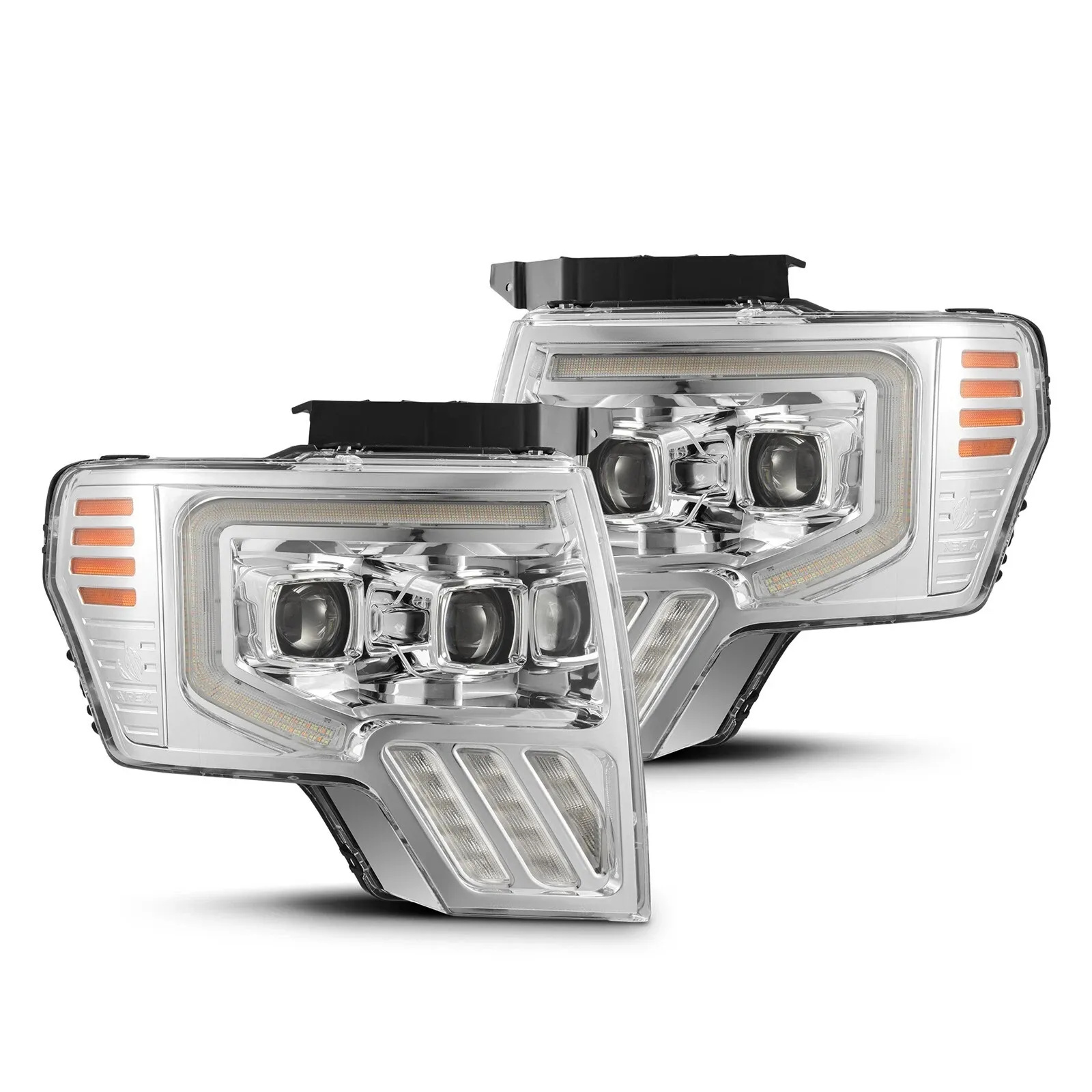 Фары проекторные Chrome MKII PRO-Series для Ford F-150 2009–2014, AlphaRex — фото 1