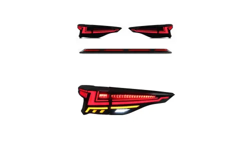 Задние LED-фонари динамический поворотник сквозные для Toyota Sienna (2021-2023), комплект, комплект, FT Carlight Carlight — фото 6