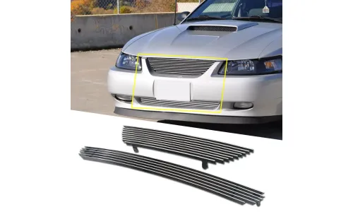 полированная решетка с ламелями, вставка Combo 1999 2000 2001 2002 2003 2004 Mustang — фото 1