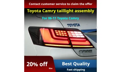 Задние LED-фонари динамический поворотник для Toyota Camry (2006-2011), комплект, комплект, FT Carlight Carlight — фото 3