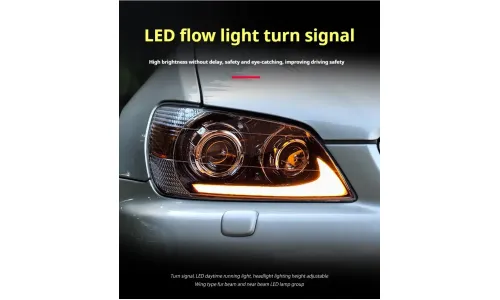 Фары передние LED с ходовыми огнями для Lexus IS (1998-2005), комплект, FT Carlight — фото 3