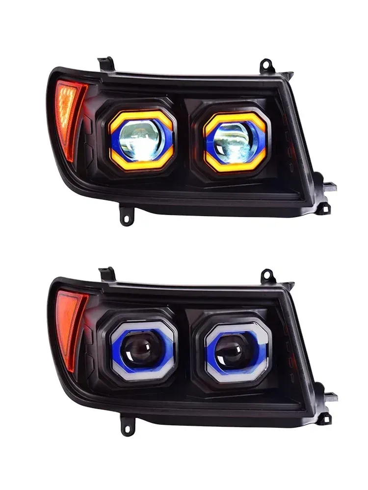 Фары передние LED с ходовыми огнями для Toyota Land Cruiser 100 (1998-2007), комплект, комплект, FT Carlight Carlight — фото 5