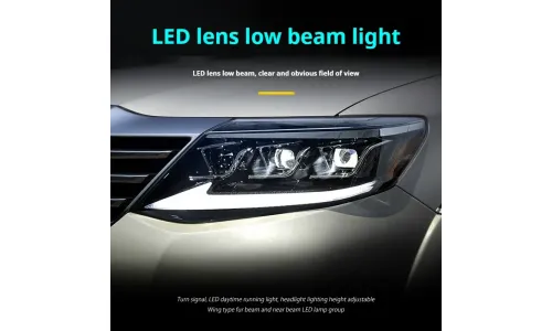Фары LED проектор 3-глазные ДХО для Toyota Fortuner (2011-2015), комплект, комплект, FT Carlight Carlight — фото 4