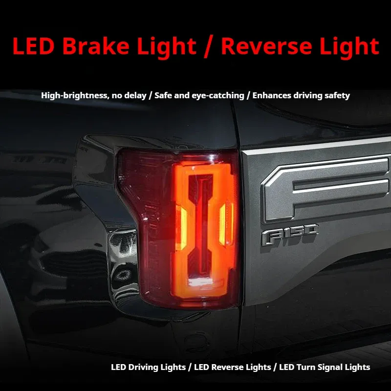 Задние LED-фонари динамический поворотник для Ford Raptor F-150 (2015-2021), комплект, комплект, FT Carlight Carlight — фото 4