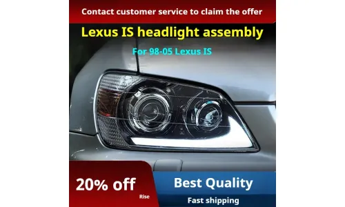 Фары передние LED с ходовыми огнями для Lexus IS (1998-2005), комплект, FT Carlight — фото 2