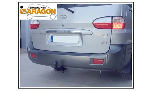 ТСУ для HYUNDAI H-1 1997-2008, Тип шара: Горизонтальный, условно-съемный (лебединая шея) (A) / Хендай Н-1 — фото 1