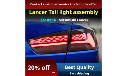 Задние LED-фонари динамический поворотник для Mitsubishi Lancer (2009-2018), комплект, комплект, FT Carlight Carlight — фото 2