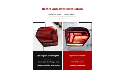 Задние LED-фонари динамический поворотник для VW Polo (2019-2023), комплект, комплект, FT Carlight Carlight — фото 7