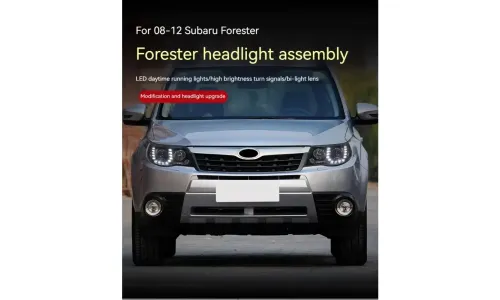 Фары передние LED с ходовыми огнями для Subaru Forester (2008-2012), комплект, FT Carlight — фото 5