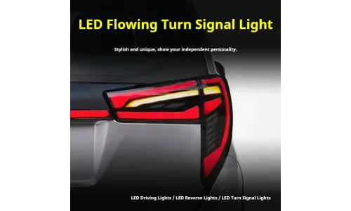 Задние LED-фонари динамический поворотник сквозные для Toyota Innova (2016-2022), комплект, комплект, FT Carlight Carlight — фото 4