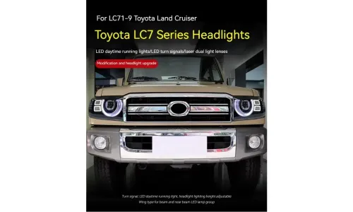 Фары передние LED с ходовыми огнями для Toyota Land Cruiser 70 (2007-2020), комплект, комплект, FT Carlight Carlight — фото 5