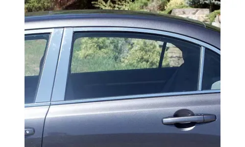 Накладки стоек дверей из нержавеющей стали 6 шт отделка окон QAA для Honda Civic 4DR 2006-2011 — фото 1