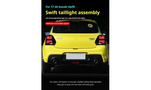 Задние LED-фонари динамический поворотник для Suzuki Swift Sport (2017-2024), комплект, комплект, FT Carlight Carlight — фото 5