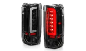 Ford F-250 1987-1996 задние фонари LED, цвет черный Housing прозрачный Lens (Pair), коплект, ANZO USA — фото 1
