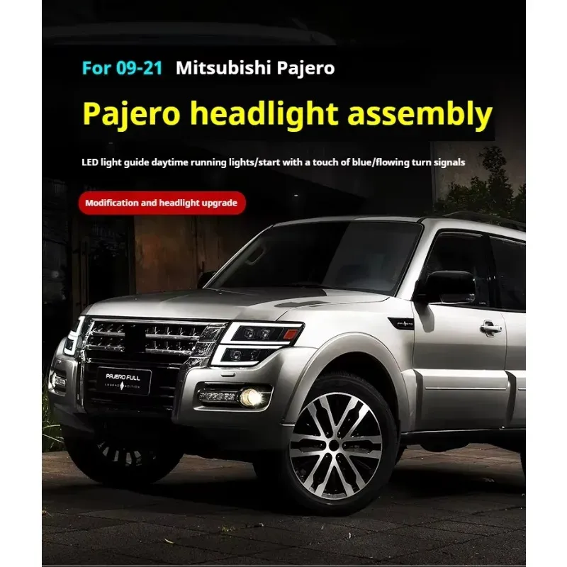 Фары передние LED с ходовыми огнями для Mitsubishi Pajero V93/V97 (2009-2021), комплект, комплект, FT Carlight Carlight — фото 5