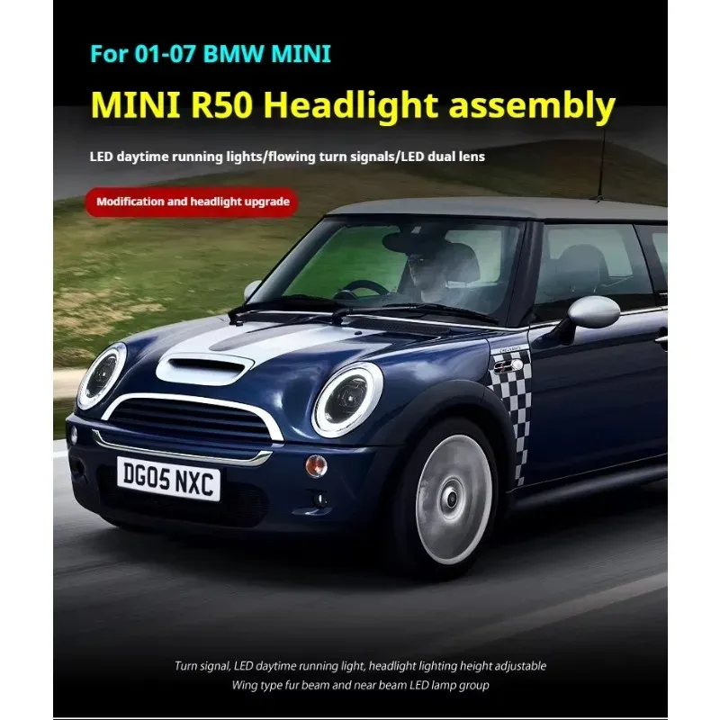 Фары передние LED с ходовыми огнями для Mini R50/R52/R53 (2001-2007), комплект, комплект, FT Carlight Carlight — фото 4