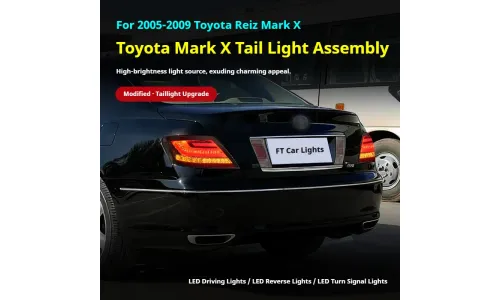 Задние LED-фонари динамический поворотник для Toyota Mark X (2005-2009), комплект, комплект, FT Carlight Carlight — фото 5