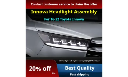 Фары Full LED проектор ДХО для Toyota Innova (2016-2022), комплект, комплект, FT Carlight Carlight — фото 2
