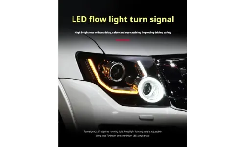 Фары передние LED с ходовыми огнями для Mitsubishi Pajero V93/V97/V87 (2006-2021), комплект, комплект, FT Carlight Carlight — фото 2
