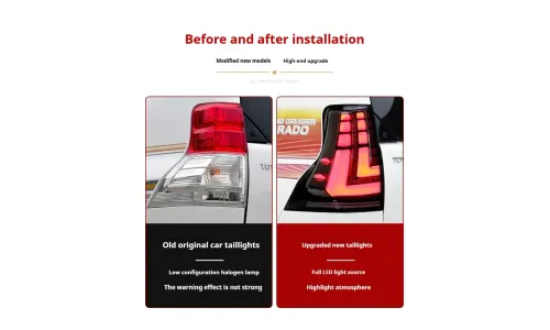 Задние LED-фонари динамический поворотник для Toyota Prado / Lexus GX460 (2010-2021), комплект, комплект, FT Carlight Carlight — фото 7