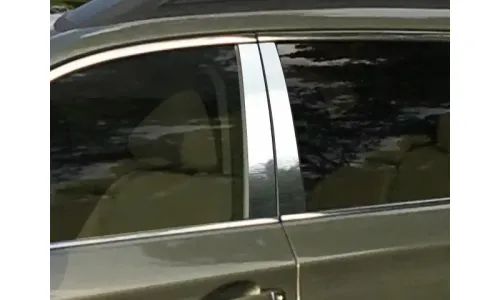 Накладки стоек дверей из нержавеющей стали 4 шт отделка двери QAA для Subaru Outback 2016-2018 — фото 1