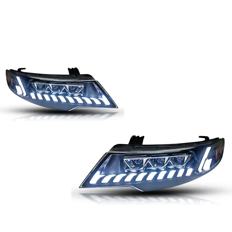 Фары передние LED с ходовыми огнями для Kia Forte (2009-2013), комплект, комплект, FT Carlight Carlight — фото 5