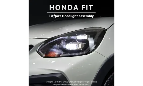 Фары передние LED с ходовыми огнями для Honda Fit Jazz GR9 (2020-2024), комплект, комплект, FT Carlight Carlight — фото 5