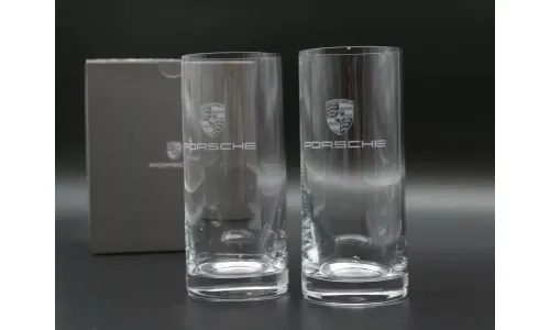 Набор из двух стаканов Porsche Set of Long Drink Glasses – Essential, оригинал — фото 1