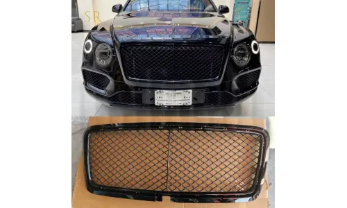 GLOSS BLACK FRONT GRILLE AIR INTAKE GRILLE FITS FOR 2015-2020 BENTLEY BENTAYGA — фото 1