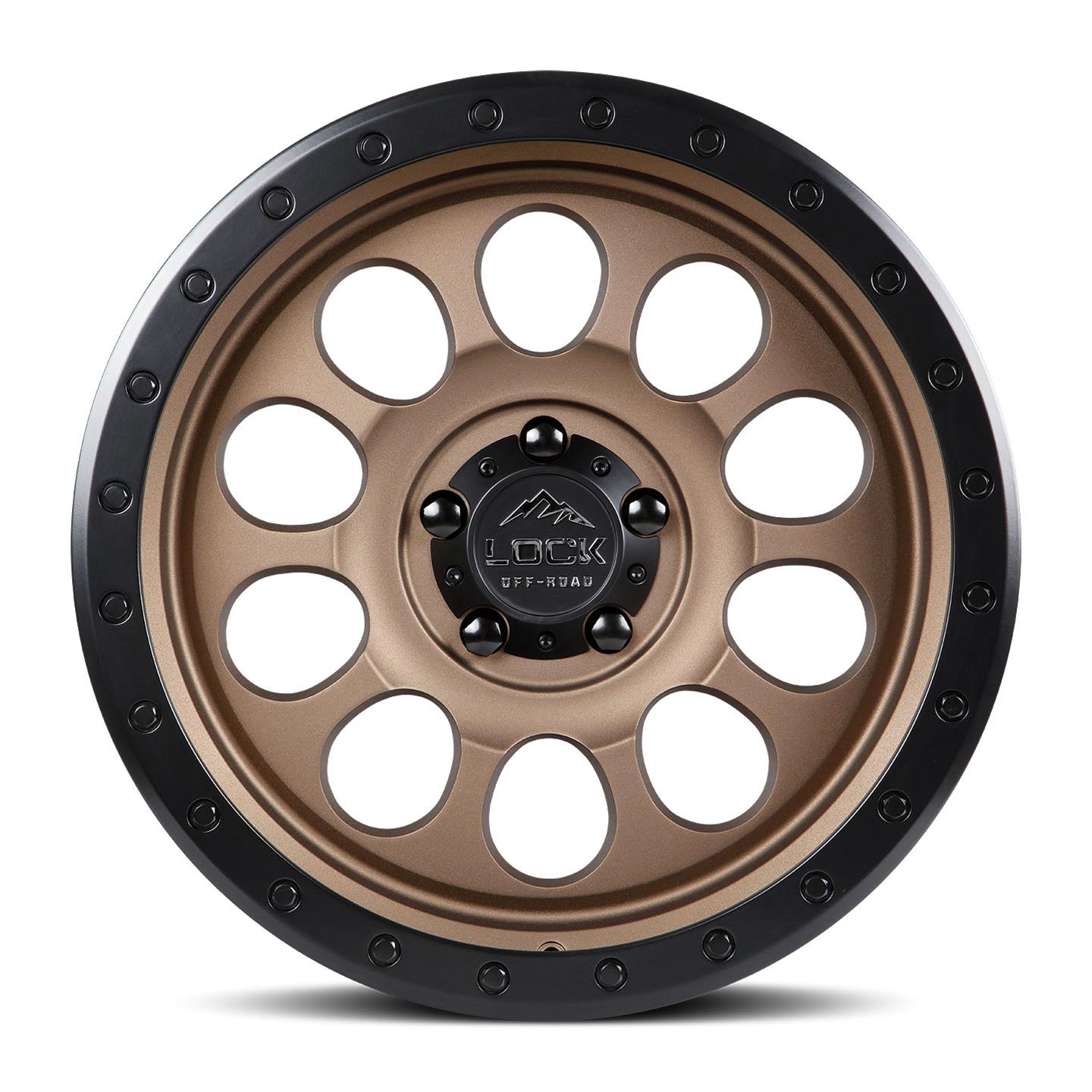 Диск колесный R20x9 50CAL Матовый Бронза Lock Off-Road — фото 1