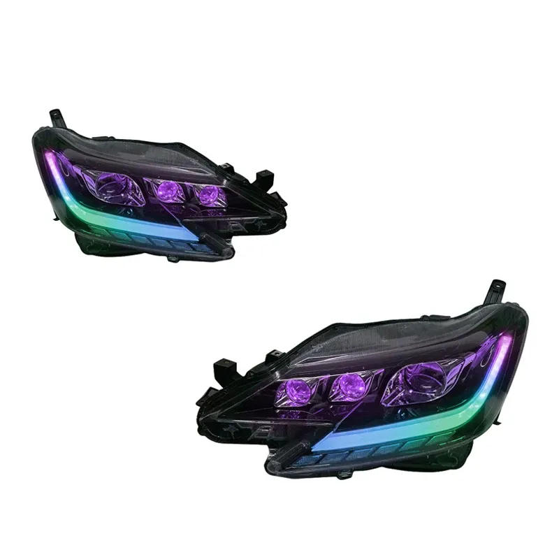 Фары передние LED с ходовыми огнями RGB для Toyota Mark X (2013-2017), комплект, комплект, FT Carlight Carlight — фото 6