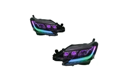 Фары передние LED с ходовыми огнями RGB для Toyota Mark X (2013-2017), комплект, комплект, FT Carlight Carlight — фото 6
