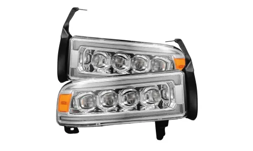 Фары проекторные светодиодные Nova для Dodge Ram 1500 1999–2001, AlphaRex — фото 1