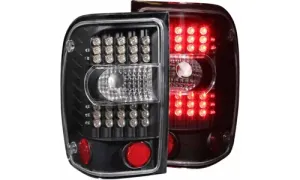 Ford Ranger 2001-2011 задние фонари LED, цвет черный, коплект, ANZO USA — фото 1