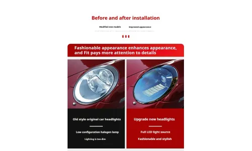 Фары передние LED с ходовыми огнями для Porsche 911 997 (2005-2012), комплект, комплект, FT Carlight Carlight — фото 7