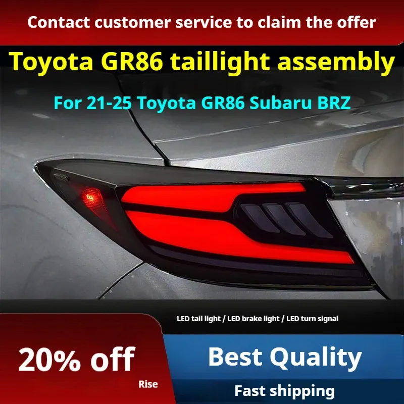 Задние LED-фонари динамический поворотник для Toyota GR86 / Subaru BRZ (2021-2025), комплект, FT Carlight — фото 2