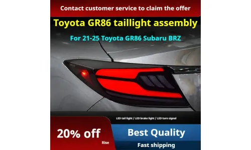 Задние LED-фонари динамический поворотник для Toyota GR86 / Subaru BRZ (2021-2025), комплект, FT Carlight — фото 2