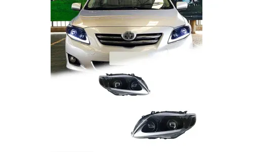 Фары передние LED с ходовыми огнями для Toyota Corolla (2007-2010), комплект, комплект, FT Carlight Carlight — фото 7