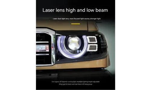 Фары передние LED с ходовыми огнями для Toyota Land Cruiser 70 (2007-2020), комплект, комплект, FT Carlight Carlight — фото 4